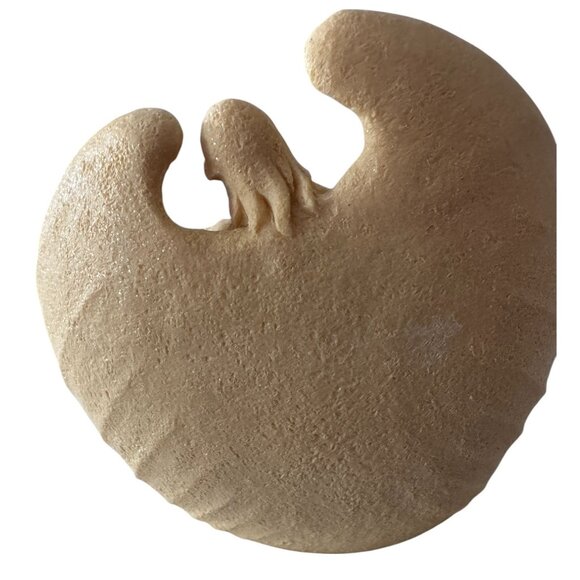 Nativity Angel Candle Holder Figurine Sandstone Finish - Picture 3 of 5